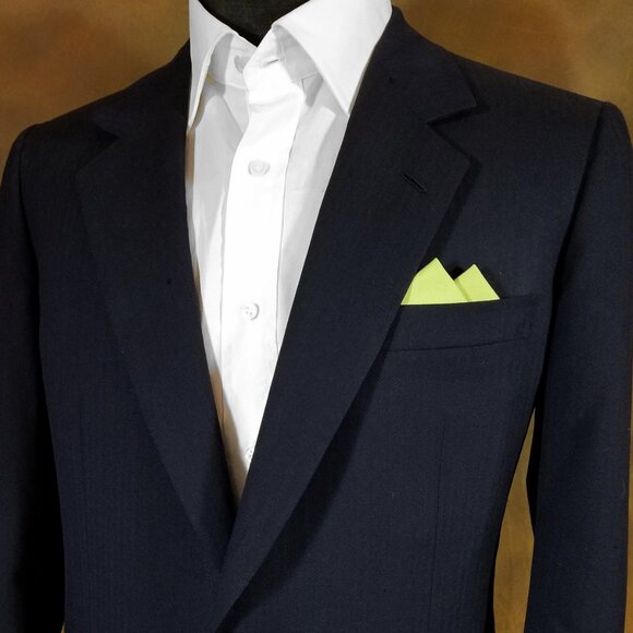 New - Avocado Green Cotton Pre-Folded Pocket Square Handkerchief Insert - Picture 2 of 6